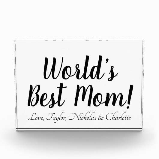 Das weltweit beste Schwarz-Mama-Drehbuch Fotoblock (Vorderseite)