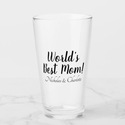 Das weltweit beste Schwarz-Mama-Drehbuch Glas (Vorderseite)