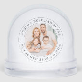 Das weltweit beste Vater nach dem Vorbild eines kl Schneekugeln (Rückseite)