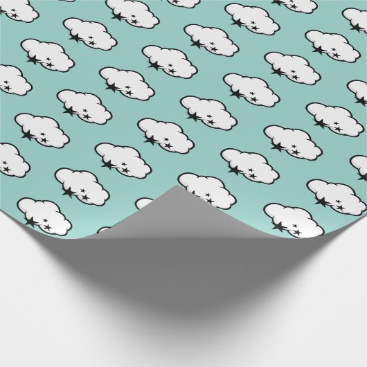 Das weltweites Cloud Valentine Wrapping Paper Geschenkpapier (Ecke)
