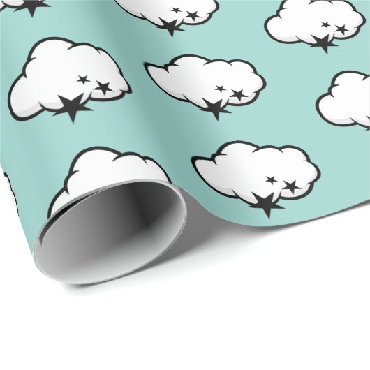 Das weltweites Cloud Valentine Wrapping Paper Geschenkpapier (Rolleneckpunkt)
