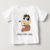 Das wenige Transportgestell des Vatis scherzt Baby T-shirt (Vorderseite)