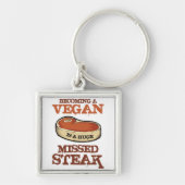 Das Werden ein veganes ist ein enormes fehlendes Schlüsselanhänger (Vorne)