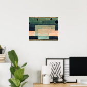 Das Werk über dem Tempel (1922) von Paul Klee Poster (Heimbüro)