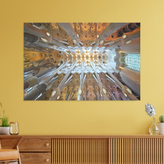 Das Werk von Gaudi - Sagrada Familia, Barcelona Leinwanddruck