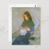 Das Wertvolle Buch von Gwen John Postkarte (Vorne/Hinten)