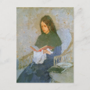 Das Wertvolle Buch von Gwen John Postkarte