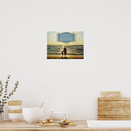 Das wertvollste Geschenk, das Eltern geben können Poster (Küche)