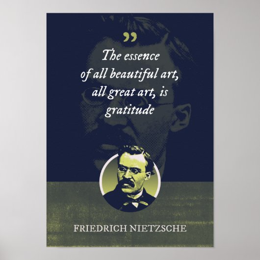 Das Wesen aller schönen Kunst, alles großartige Ku Poster (Vorne)