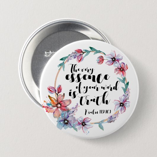 Das Wesen deines Wortes ist Wahrheit Button (Vorne & Hinten)