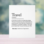 Das Wesen des Reisens Acrylschild (Neutral)