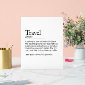 Das Wesen des Reisens Acrylschild (Hochzeit)