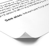 Das Wesen des Reisens Poster (Ecke)