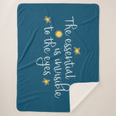 Das Wesentliche ist für die Augen unsichtbar Sherpadecke (Vorderseite)