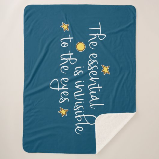 Das Wesentliche ist für die Augen unsichtbar Sherpadecke (Vorderseite)