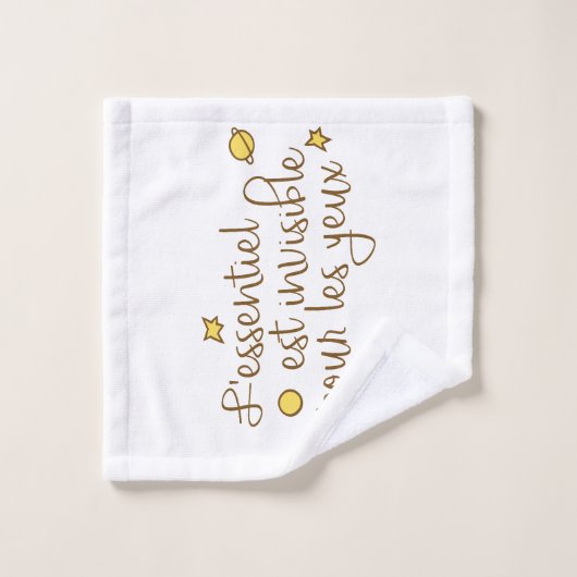 Das Wesentliche ist unsichtbar Badhandtuch Set (Waschlappen)