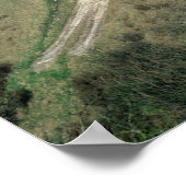 Das Westbury Weiße Pferd Poster (Ecke)