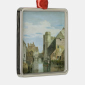 Das Westgate, Canterbury (bodycolour auf Papier) Ornament Aus Metall (Rechts)