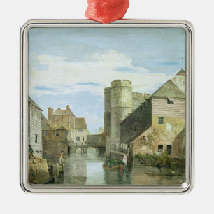 Das Westgate, Canterbury (bodycolour auf Papier) Ornament Aus Metall