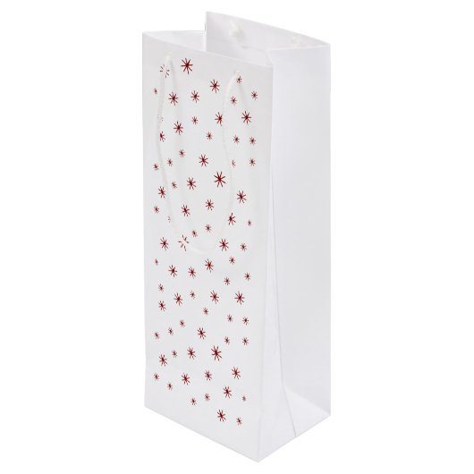 Das Wetter im Freien ist beängstigend, der Wein is Geschenktüte Für Weinflaschen (Rückseite Schrägansicht)