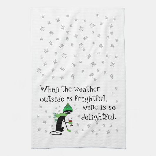 Das Wetter im Freien ist beängstigend, der Wein is Geschirrtuch (Vertikal)