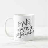 Das Wetter im Süßwasser ist besser Kaffeetasse (Links)