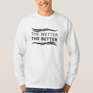 Das Wetter ist umso besser, wenn die Schwimmer im T-Shirt