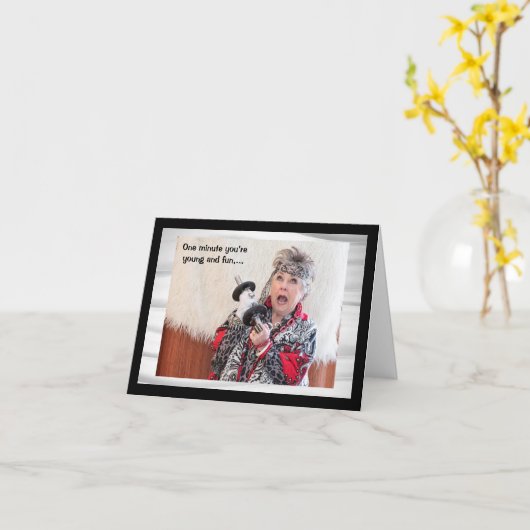 Das Wetter mit dem Knie humorvoll vorhersagen Karte (Gelbe Blume)