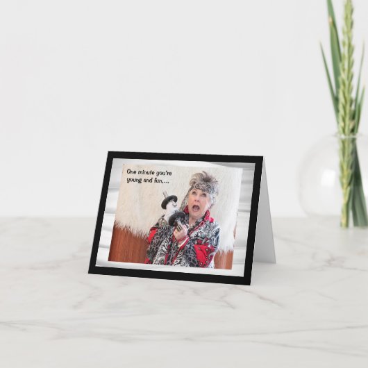 Das Wetter mit dem Knie humorvoll vorhersagen Karte (Vorderseite)