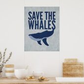 Das Whales-Poster gerettet Poster (Küche)