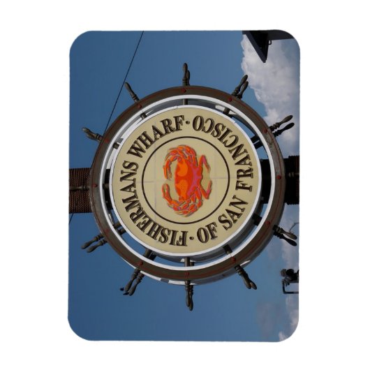 Das Wharf-Zeichen des Fisherman Magnet (Vertikal)