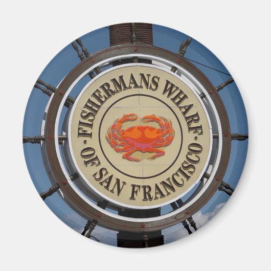 Das Wharf-Zeichen des Fisherman Magnet (Vorne)