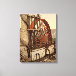 Das Wheel, Laxey, Insel Man, England Leinwanddruck