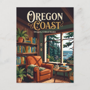 Das Whispering Pines Cafe Oregon Postkarte