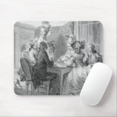 Das Whist Party, 1783, graviert durch Jean Dambrun Mousepad (Mit Mouse)