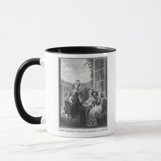 Das whist Party, graviert von Jean Dambrun 1783 Tasse (Links)