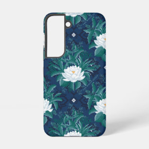 Das White Lotus Midnight Lotus Muster Samsung Galaxy Hülle