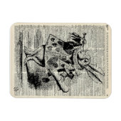 Das Whitte Kaninchen Magnet (Horizontal)