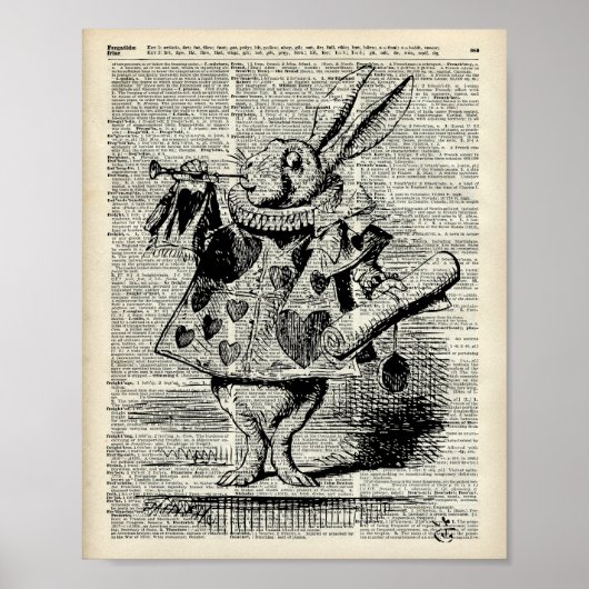 Das Whitte Kaninchen Poster (Vorne)