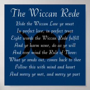 Das Wiccan Rede (kurze Version) Poster