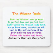 Das Wiccan Rede Mousepad (Vorne)