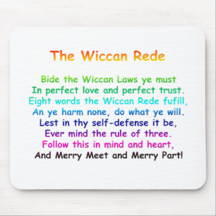 Das Wiccan Rede Mousepad