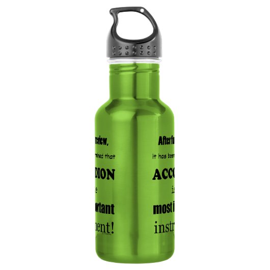 Das wichtigste Instrument Edelstahlflasche (Rückseite)