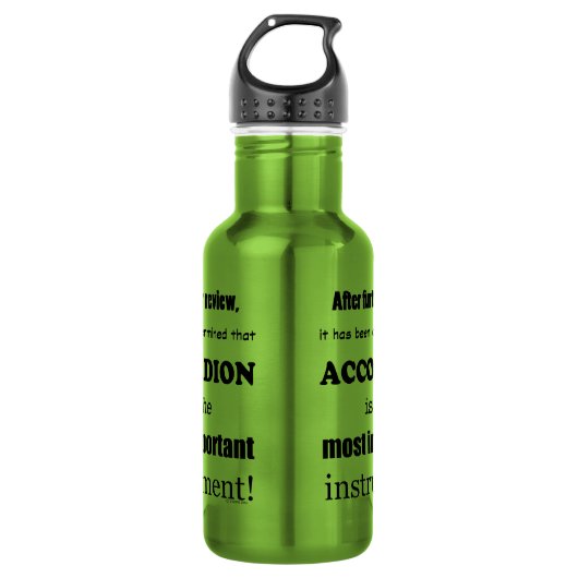 Das wichtigste Instrument Edelstahlflasche (Vorderseite)