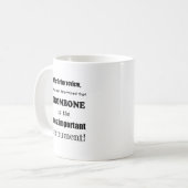 Das wichtigste Instrument Kaffeetasse (Vorderseite Links)
