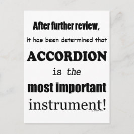 Das wichtigste Instrument Postkarte