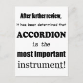 Das wichtigste Instrument Postkarte (Vorderseite)