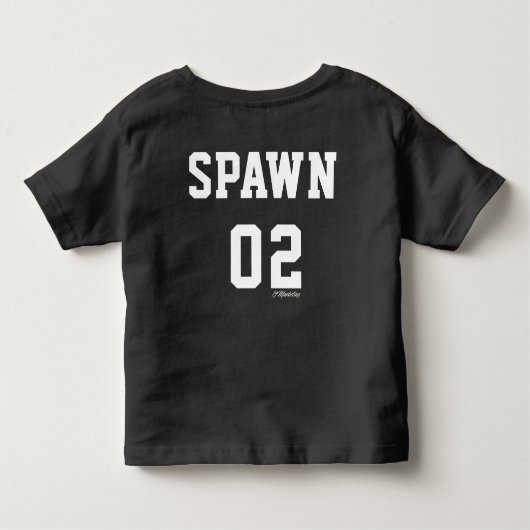 Das wieder mischen Kleinkind scherzt Mama-Vati u. Kleinkind T-shirt (Rückseite)