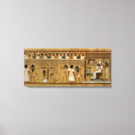 Das Wiegen des Herzens gegen Maats Feder Leinwanddruck