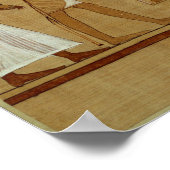 Das Wiegen des Herzens gegen Maats Feder Poster (Ecke)